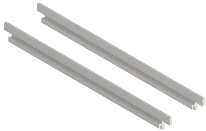 Produktbild UBK 200 032  -  Sichtkantenprofil für Winkel-Verbinder zu Unterflur-Bodenkanal UBK 200, 3mm Vertiefung